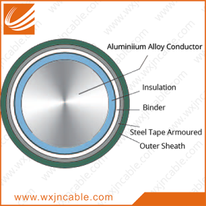 Aluminum Alloy Conductor(AAAC) XLPE Insulated PVC Sheathed Steel Tape Armoured Power Cable 0.6/1kv