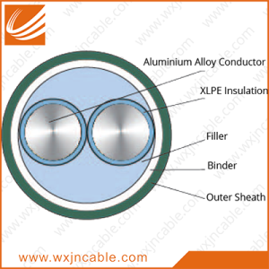 Aluminum Alloy Conductor(AAAC) XLPE Insulated PVC Sheathed Power Cable 0.6/1kv