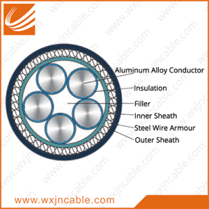 Aluminum Alloy Conductor(AAAC) XLPE Insulated Steel Wire Armoured PVC Sheathed Power Cable 0.6/1kv